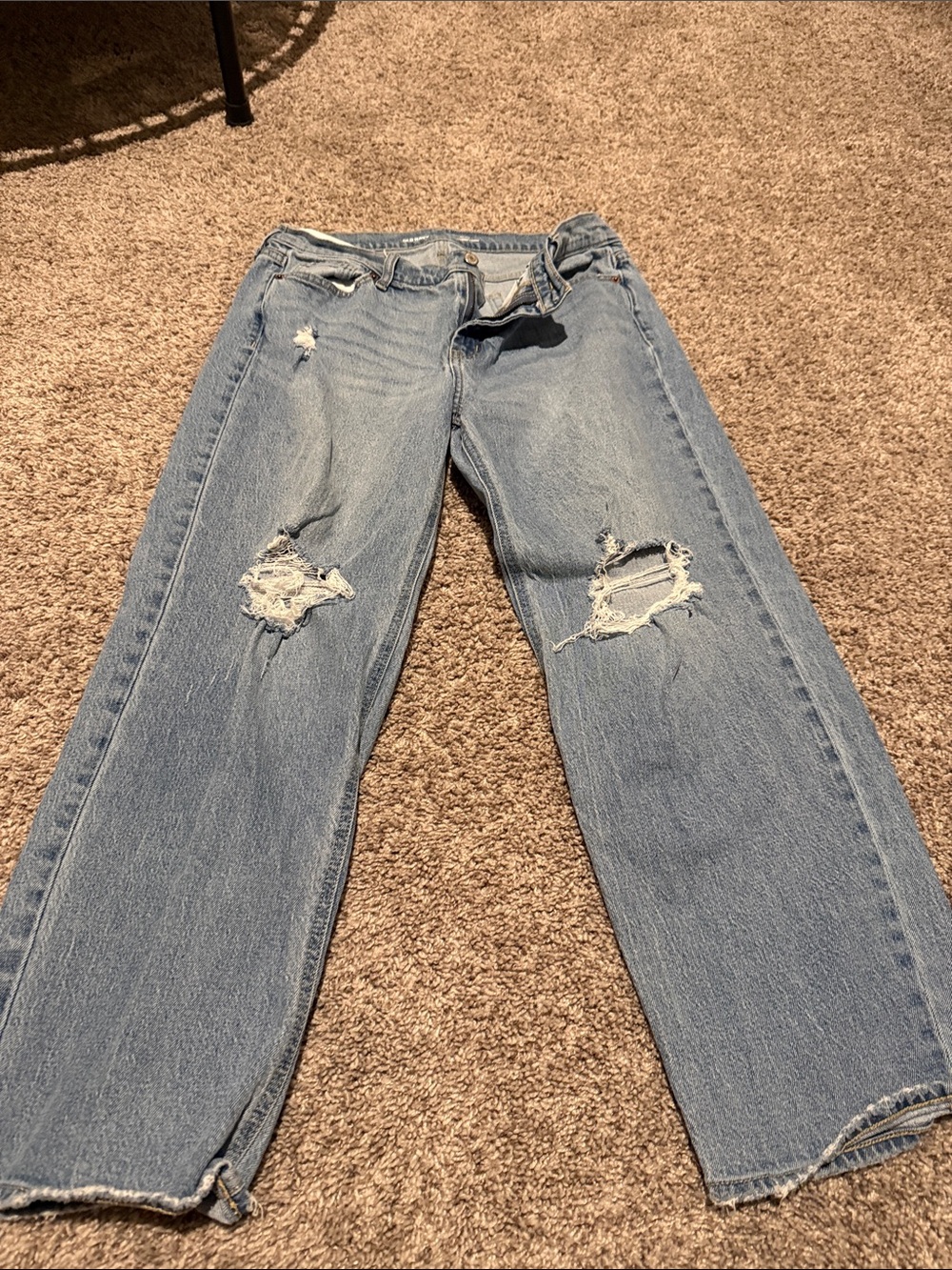 Old Navy Light Blue Ripped Boyfriend Jeans